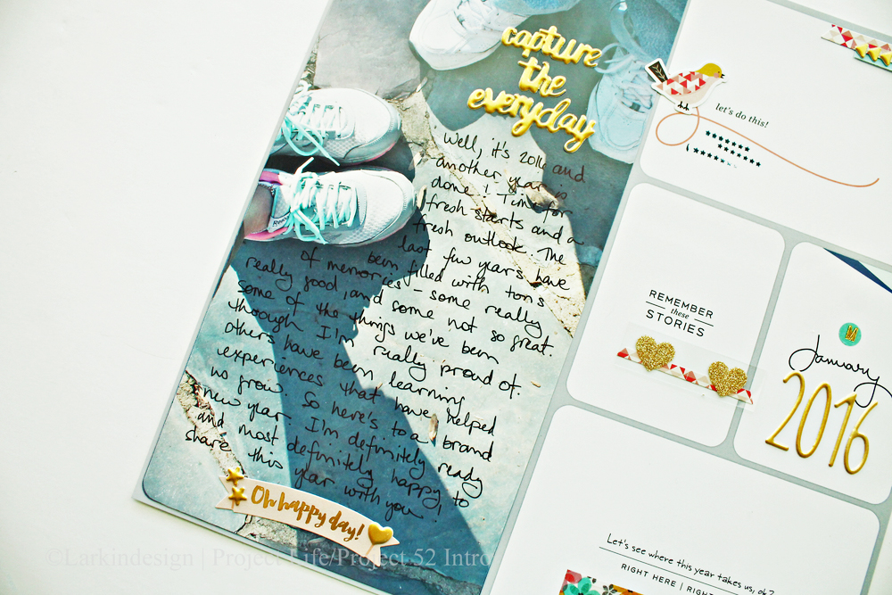 Project Life 2016 Introduction Layout Using Project 52