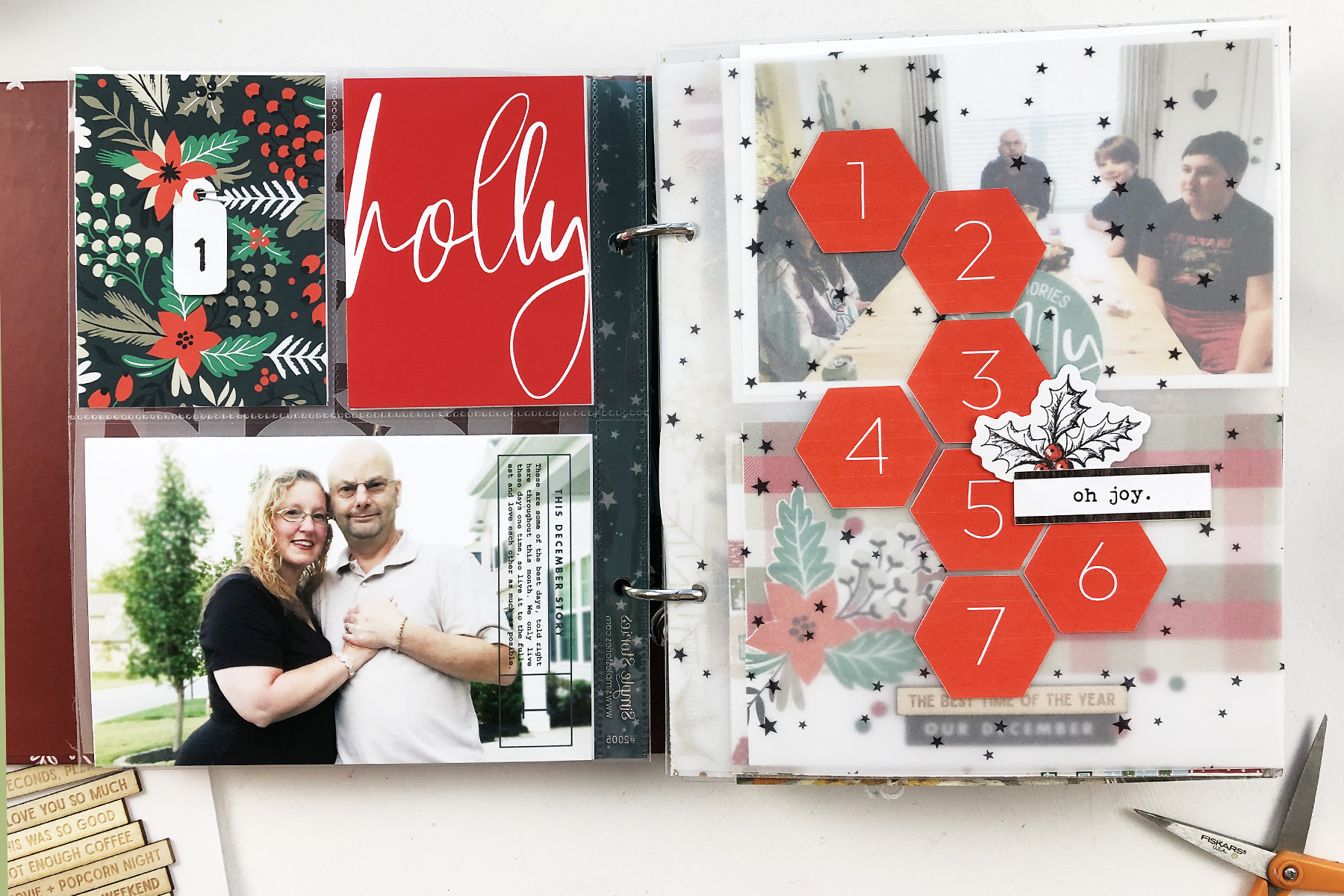 Larkindesign December Daily 2019 Day 01 ft. Sahlin Studio Holly Days