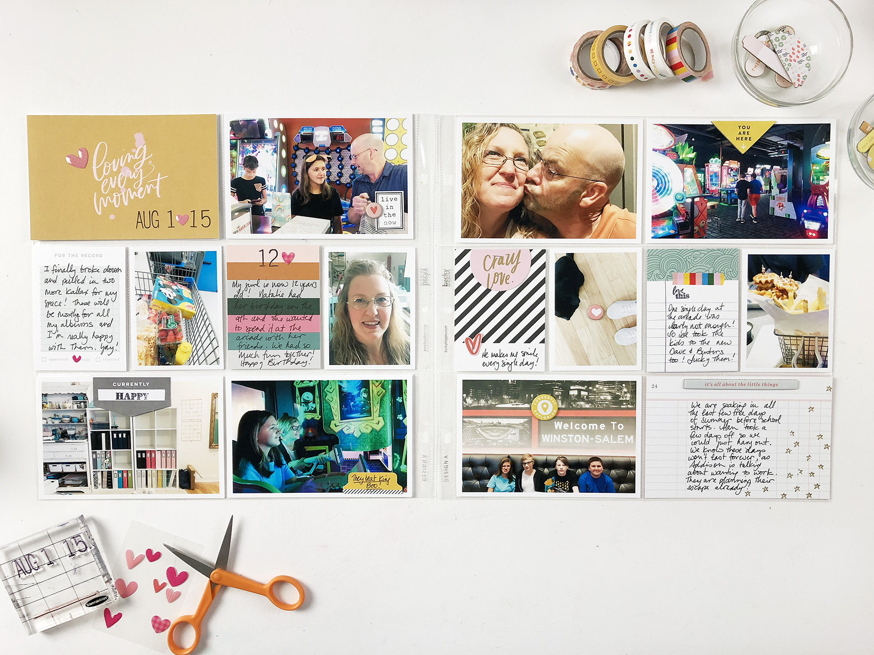 Larkindesign Project Life 2019 | August Bi Monthly | ft Studio Calico