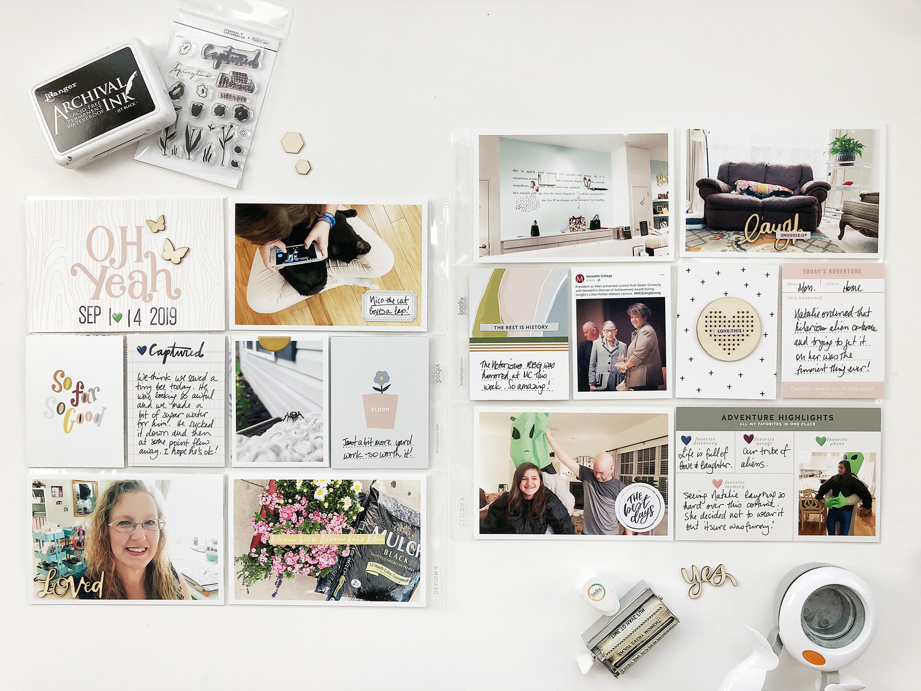 Larkindesign Project Life 2019 | September Bi Monthly Layout 02 ft Studio Calico