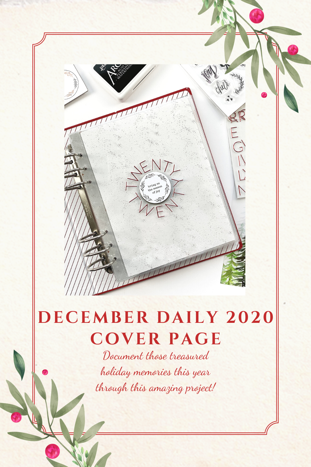 Theresa Moxley December Daily 2020 Foundation Pages Cover Page