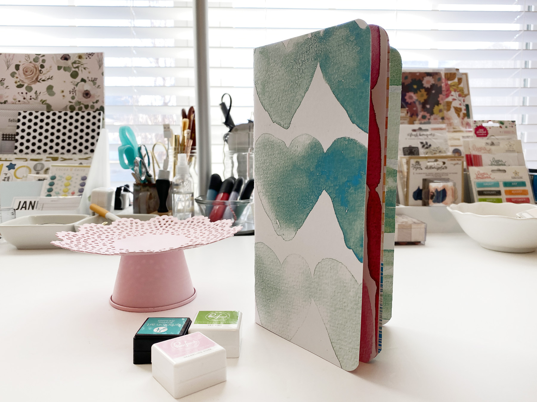 Art Journal With Me | How To Create a Simple Art Journal Using Scrapbook Paper