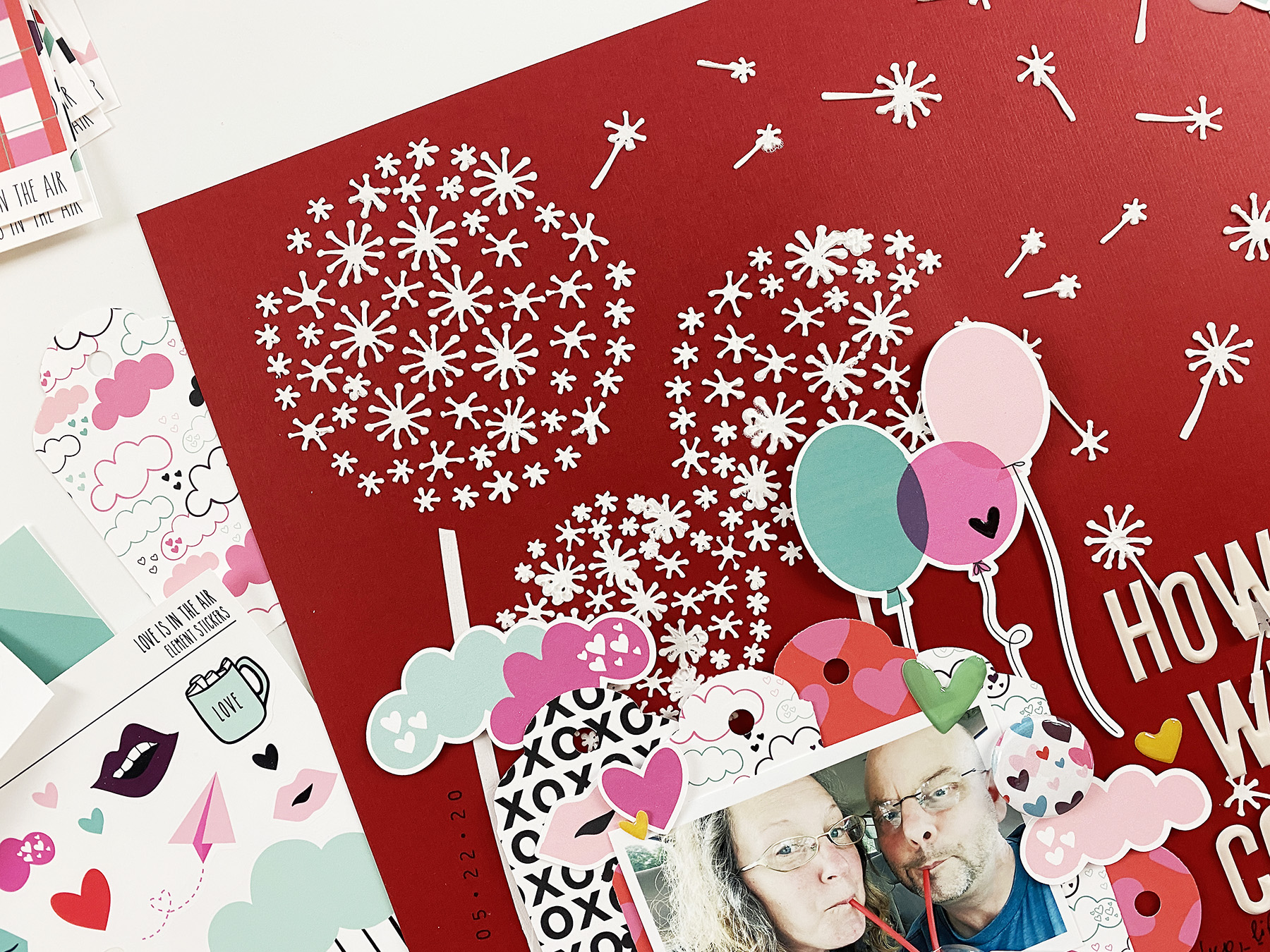 Theresa Moxley Valentines Day Inspired Layout | How We Coped