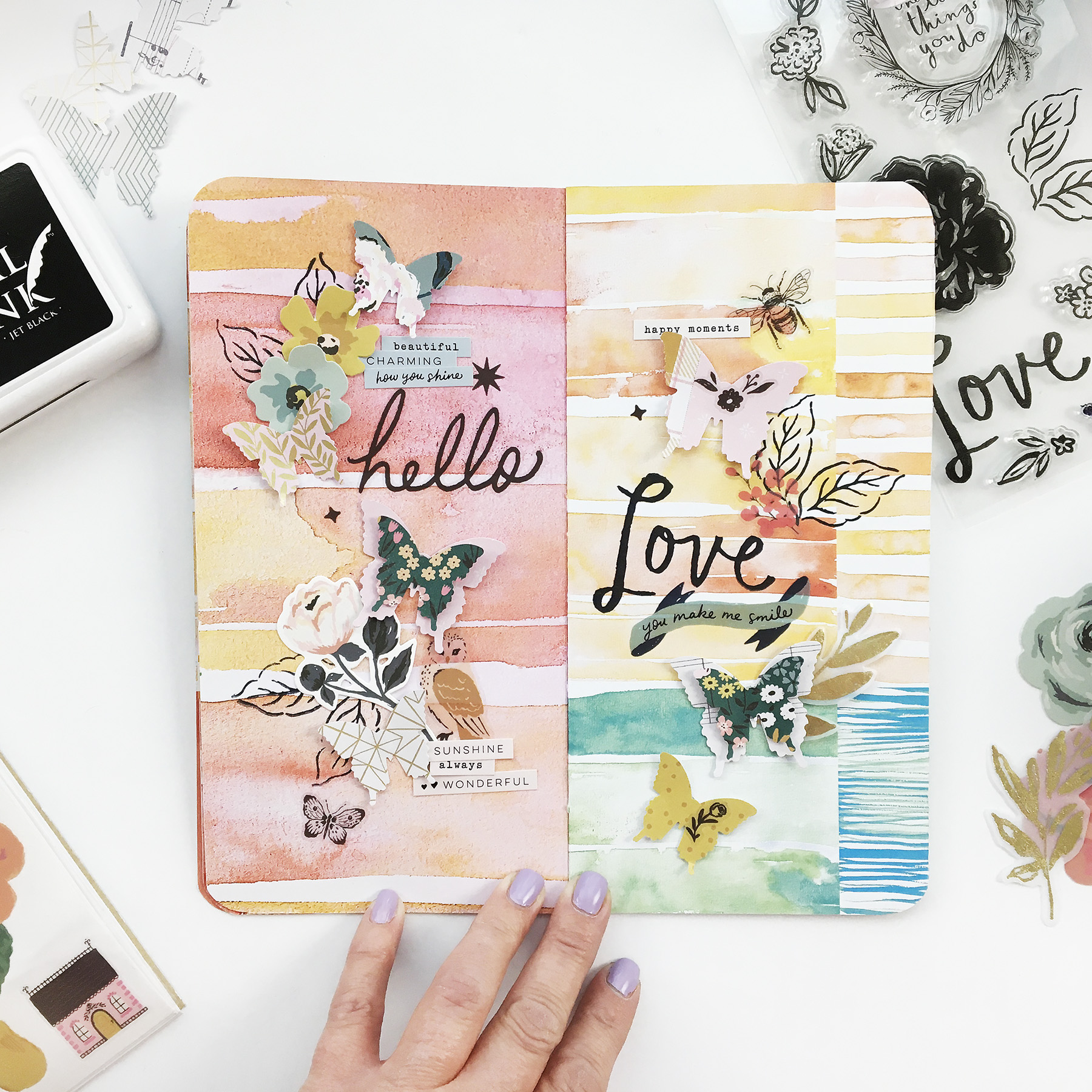 Art Journal With Me | Hello Love ft Maggie Holmes Marigold