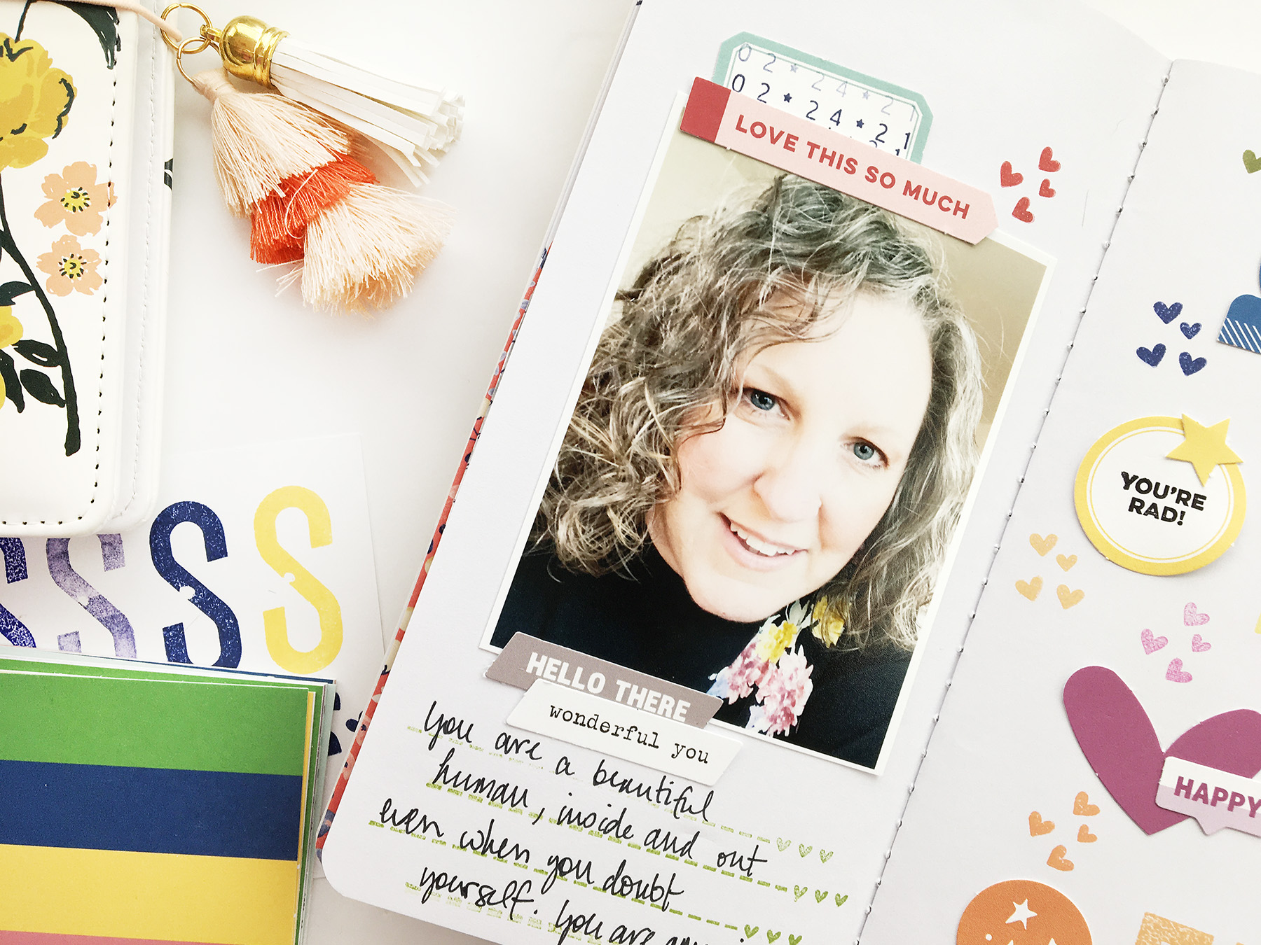 Theresa Moxley Travelers Notebook Layout | BeYouTiFul ft Elles Studio