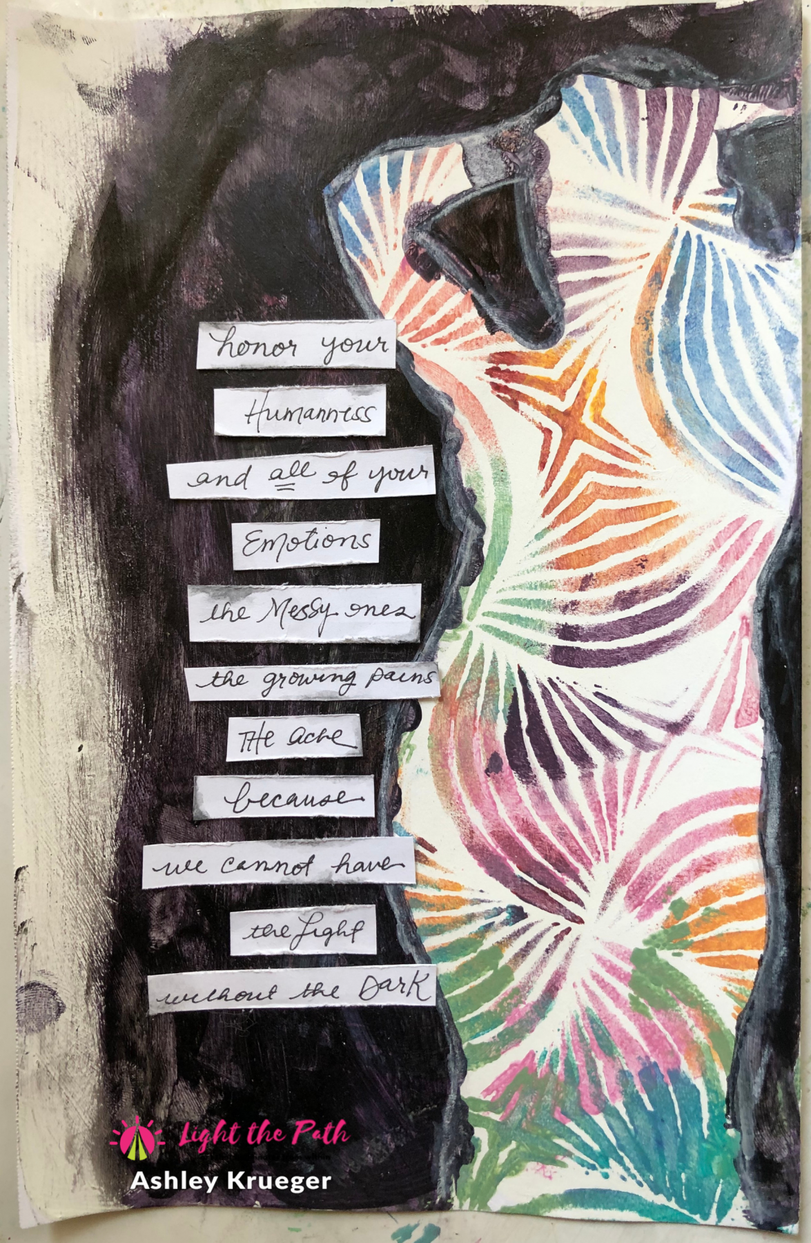 Light The Path 2021 Design Team Ashley Krueger April Emotions Art Journal