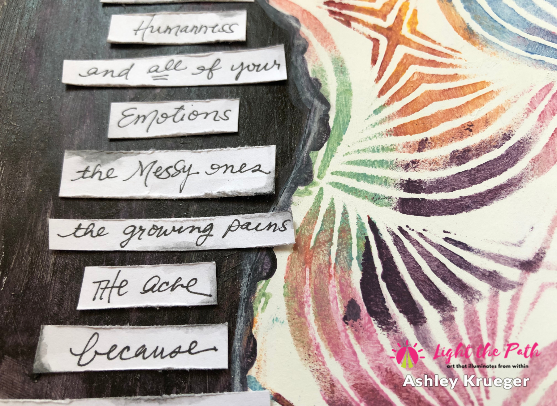 Light The Path 2021 Design Team Ashley Krueger April Emotions Art Journal