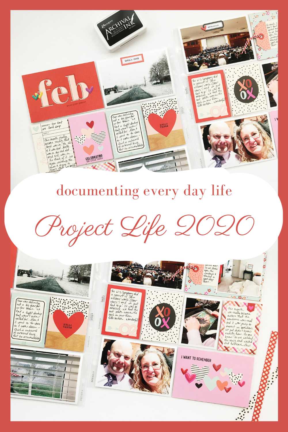 Project Life 2020 | February Monthly Layout ft Simple Stories