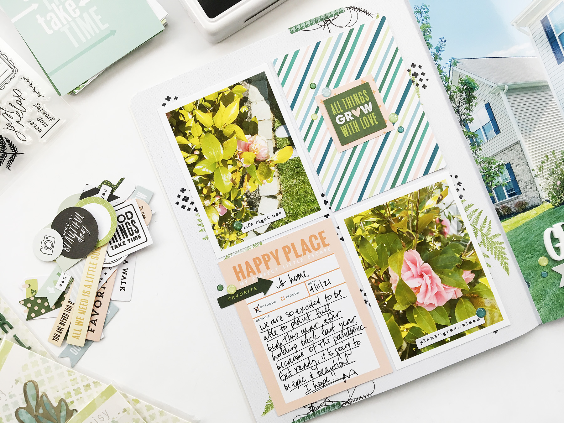 Theresa Moxley Storyline Album Layout | Grow