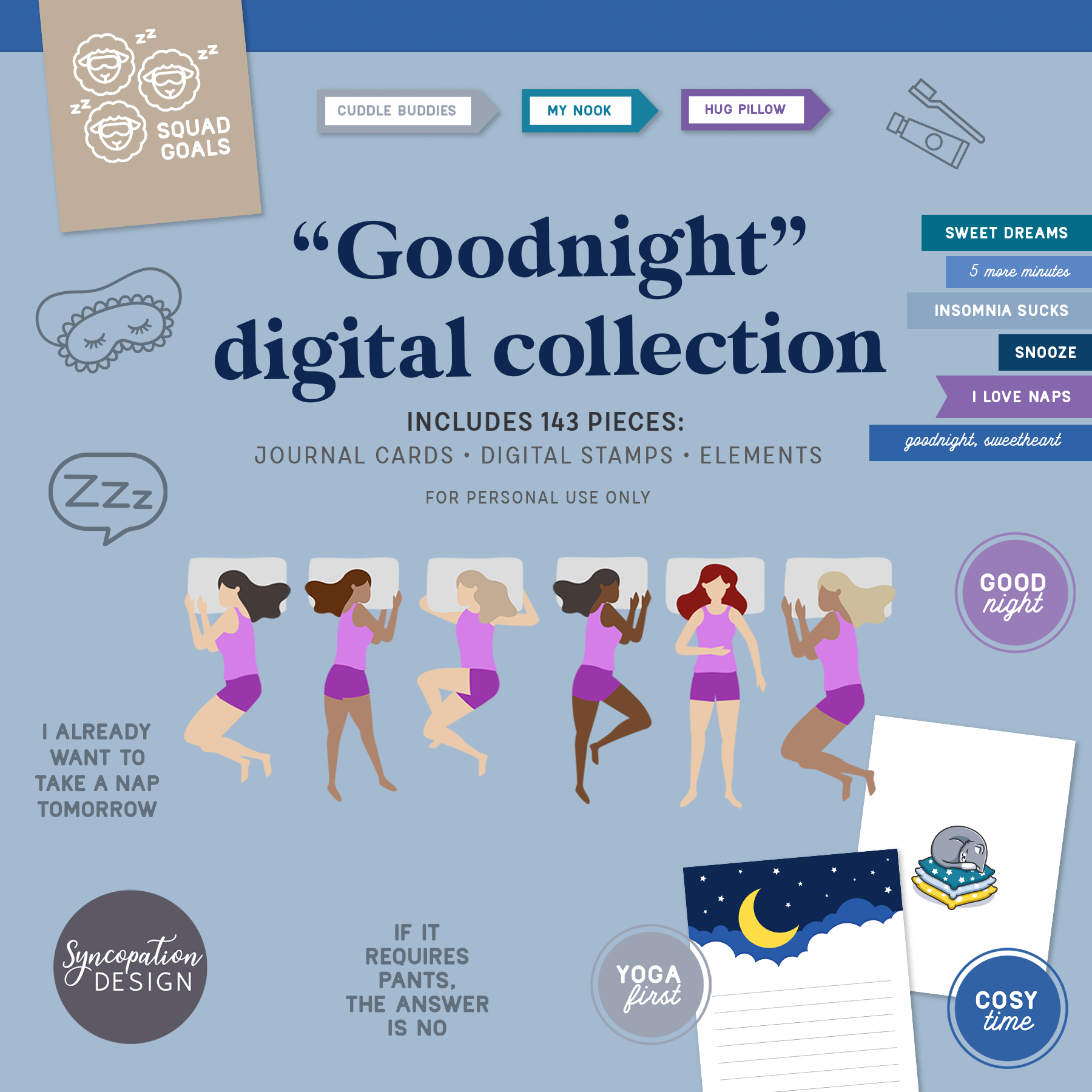 syncopationdesign goodnight bundle collection jennifer monteleone