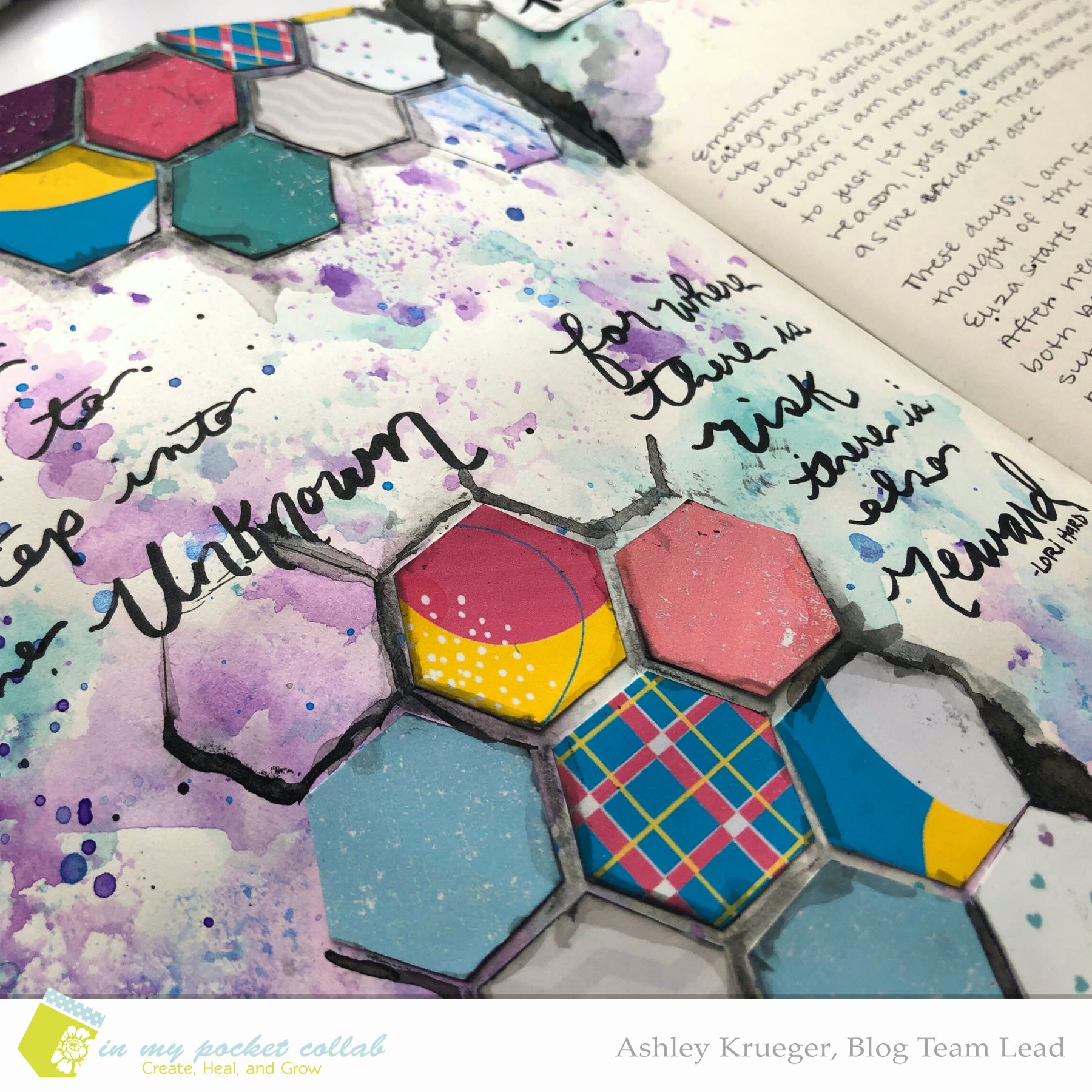IMP Design Team Ashley Krueger | These Days Art Journal Page