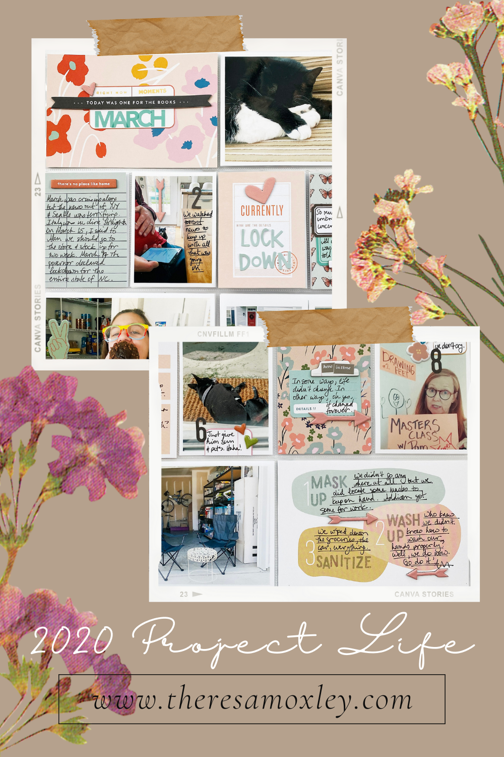 Project Life March 2020 Monthly Layout Ft Studio Calico