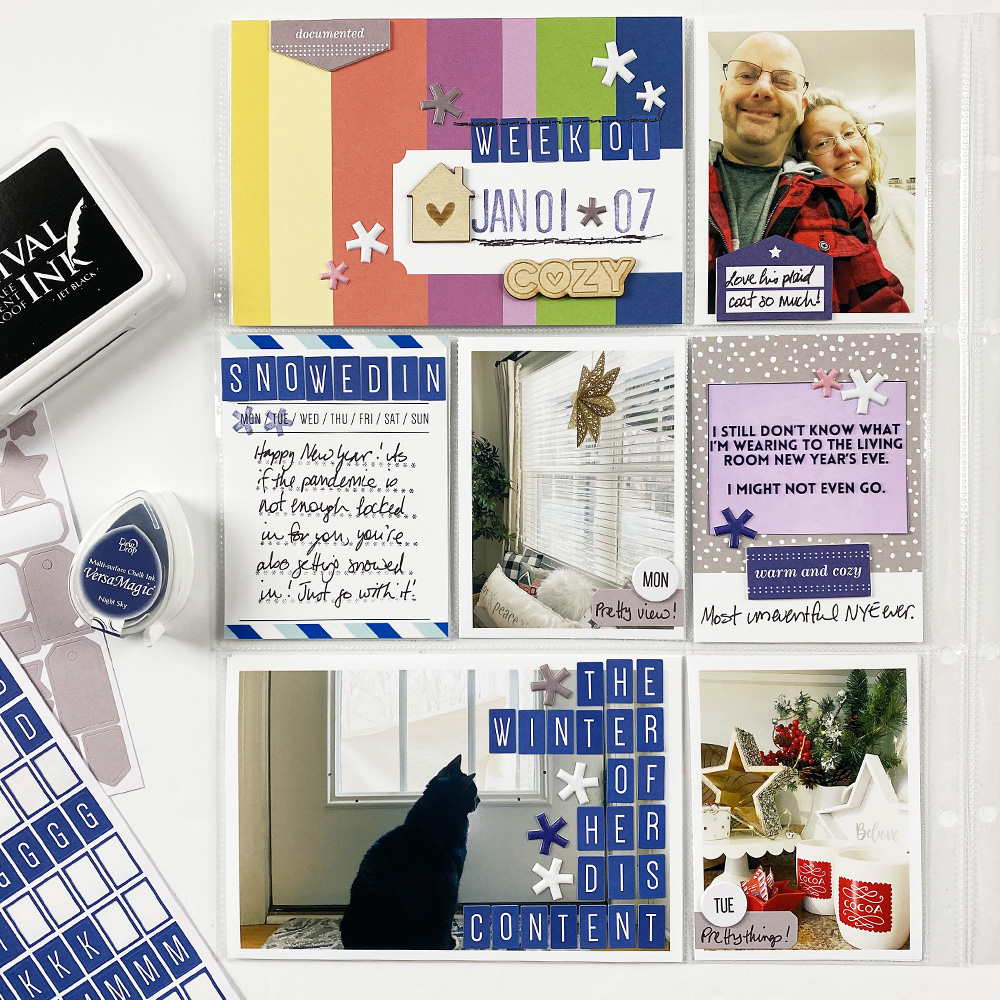 Theresa Moxley | Project Life 2022 January Week 01 Layout