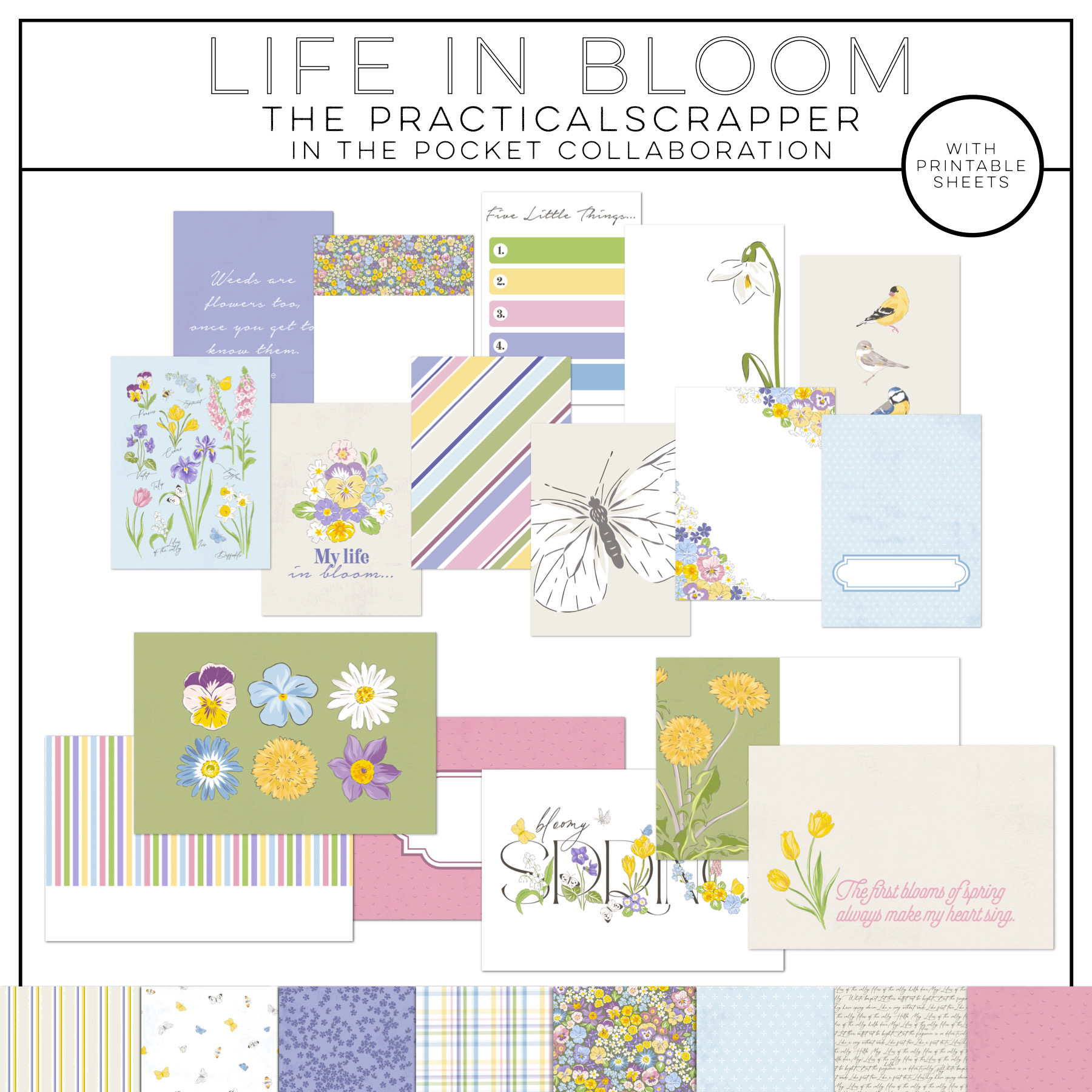 The Practical Scrapper Life In Bloom Digital Kit
