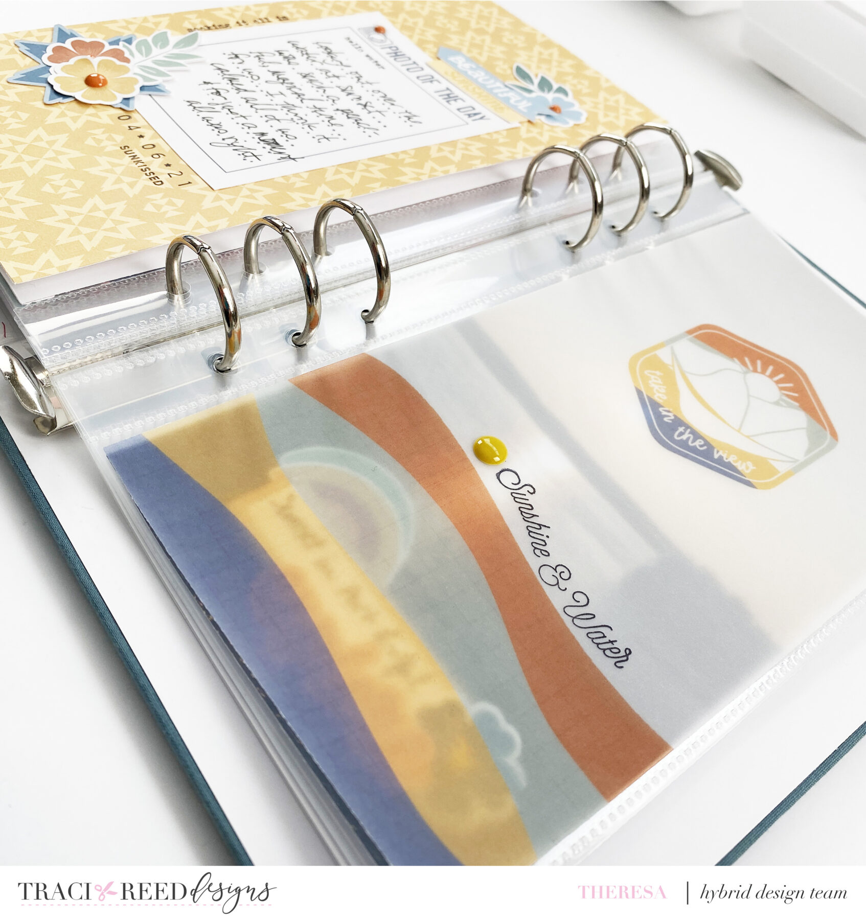 Traci Reed Designs CT Summer Camp Traveler's Notebook Layout