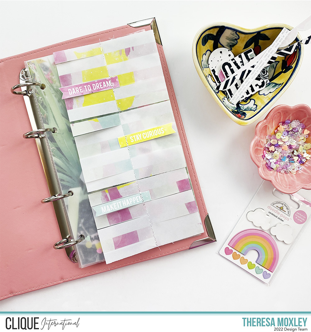 Clique Kits Creative Team Travelers Notebook Layout ft Here Comes the Sun