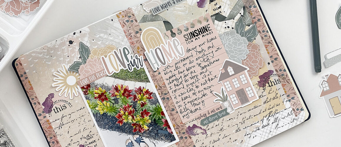 Traci Reed Creative Team | My Oasis Art Journal Layout and YouTube Hop