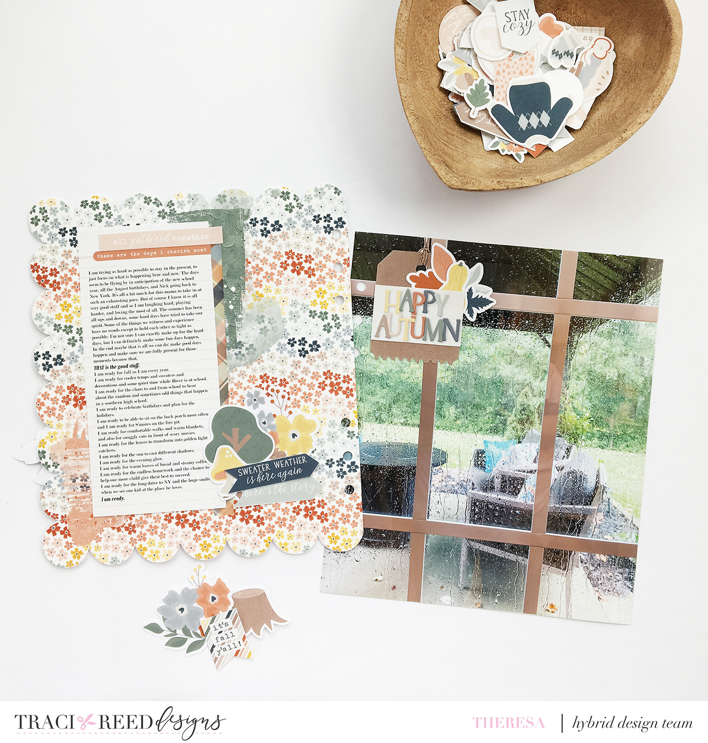 Theresa Moxley Traci Reed Designs Creative Team August Layout Wrap Up